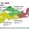 Map of COVID-19 cases reported in Nova Scotia as of March 23, 2021. Legend <a href="https://www.thecoast.ca/COVID19Needtoknow/archives/2020/10/27/legendary" target="_blank">here</a>. THE COAST Map of COVID-19 cases reported in Nova Scotia as of March 23, 2021. Legend <a href="https://www.thecoast.ca/COVID19Needtoknow/archives/2020/10/27/legendary" target="_blank">here</a>. THE COAST
