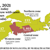 Map of COVID-19 cases reported in Nova Scotia as of April 8, 2021. Legend <a href="https://www.thecoast.ca/COVID19Needtoknow/archives/2020/10/27/legendary" target="_blank">here</a>, story striaght to court. THE COAST Map of COVID-19 cases reported in Nova Scotia as of April 8, 2021. Legend <a href="https://www.thecoast.ca/COVID19Needtoknow/archives/2020/10/27/legendary" target="_blank">here</a>, story striaght to court. THE COAST