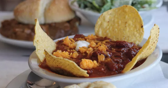 Use your tortillas as utensils for Grand Finales’ chili. - MELISSA BUOTE
