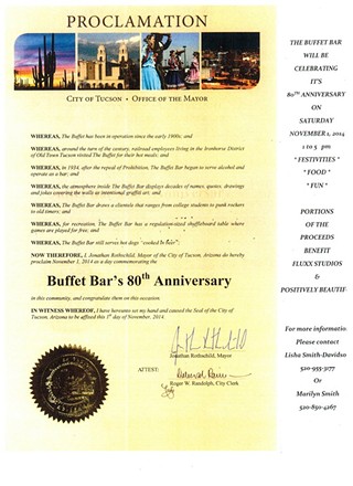 Buffet Bar's 80th Anniversary