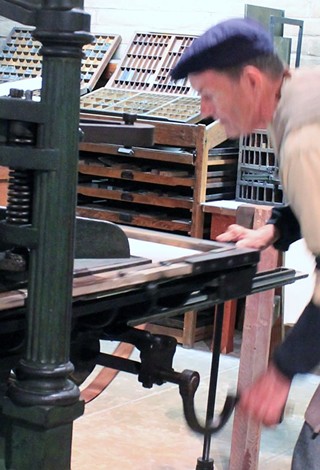 Frontier Printing Press Demonstrations