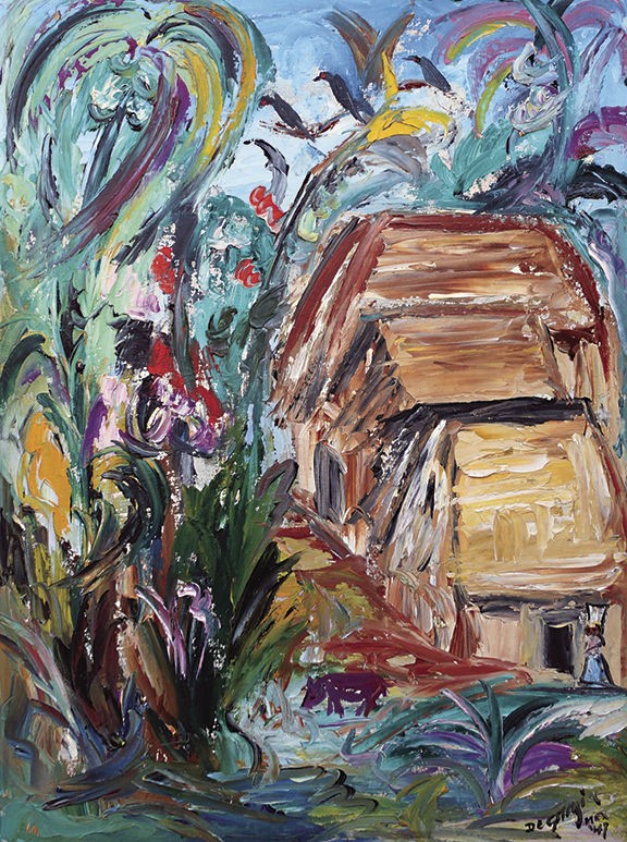 A painting from the ‘DeGrazia Paints the Jungle’ exhibit.