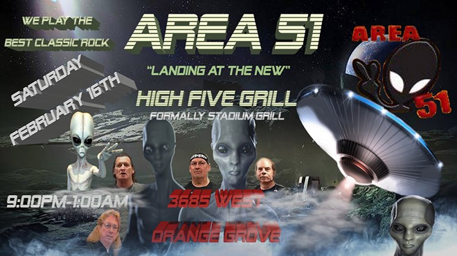 Area 51 lands at the new High Five Grill (formally Stadium Grill)