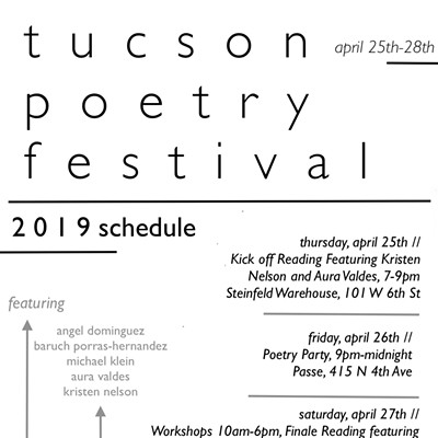 2019 Tucson Poetry Schedule & Locations