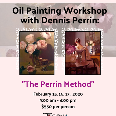 Flyer for the Dennis Perrin Workshop at Toscana Studio.