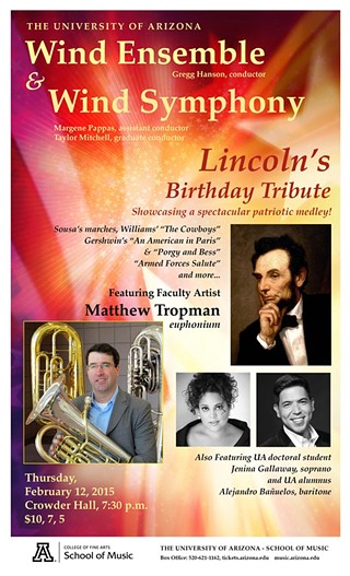 Wind Ensemble & Wind Symphony: "Lincoln Birthday Tribute"