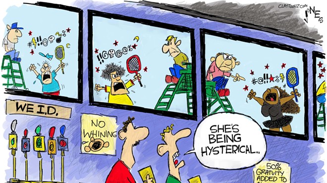 Claytoon of the Day: Double Standards For Serena