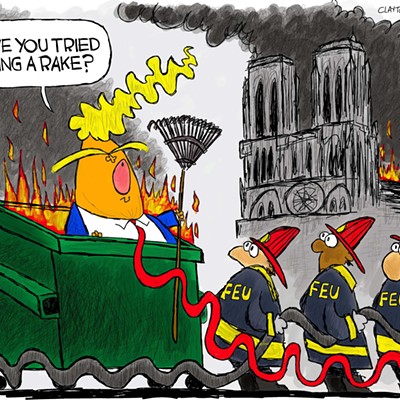 Claytoon of the Day: Notre Dame Fire
