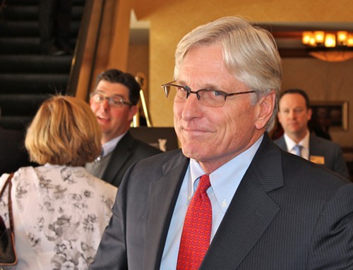Democrat Fred DuVal was pressing the fllesh at Tucson Mayor Jonathan Rothschild State of the City speech last month.