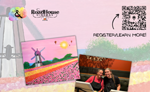 Field of Flowers Paint and Sip at Roadhouse Cinemas