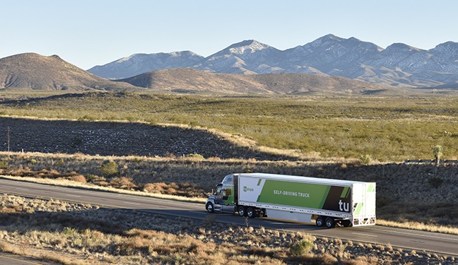 TuSimple’s fleet of self-driving trucks is expected to reach 50 by June, and eventually 200.