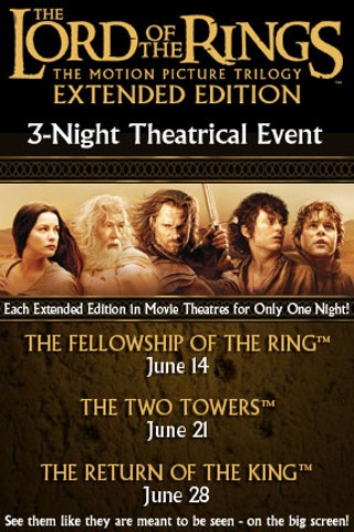 Lord of the Rings: The Fellowship of the Ring Extended Edition Event