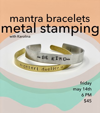 Mantra Bracelets Metal Stamping Workshop