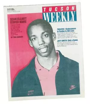Meet 20-year-old Sean Elliott of the Arizona Wildcats: A soft-spoken, butt-kicking basketball artiste is being counted upon by fans, players and coaches all over the Western United States to lead a regional renaissance and recapture the national crown that has been the sole property of the Eastern bullies for more than a decade now. A lot to ask from a local kid from Cholla High. -- Tom Danehy, Feb. 17, 1988