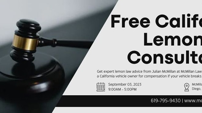 San Diego Lemon Law Lawyer Hosts a Free Walk-In For Lemon Law Consultancy