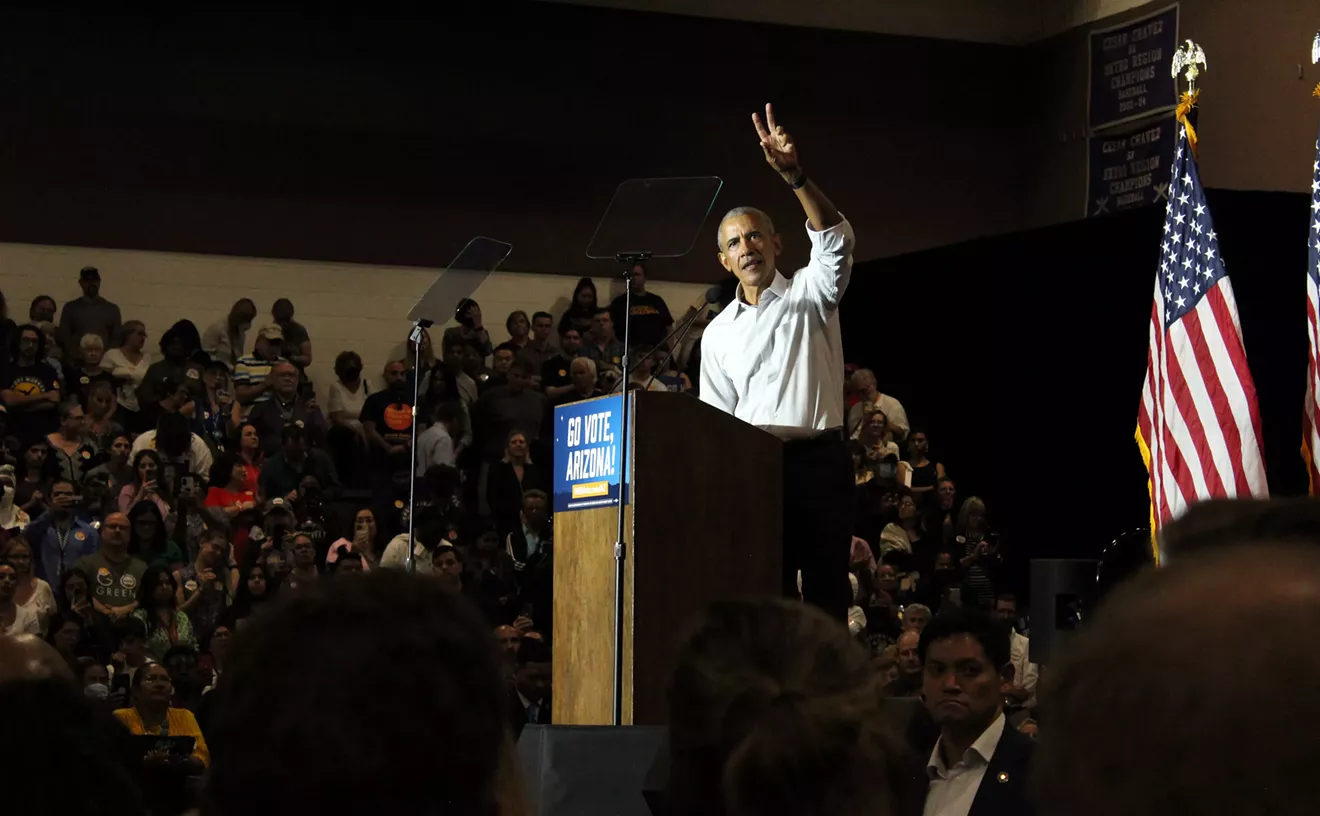 President Obama stops in Phoenix for AZ Dems rally