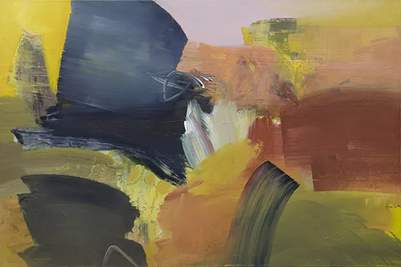On the Cover: Details from “Song of the Dawn Sleeper,” 2017, acrylic on canvas by - Josh Goldberg, on exhibit at downtown’s Davis Dominguez Gallery. - COURTESY DAVIS DOMINGUEZ GALLERY