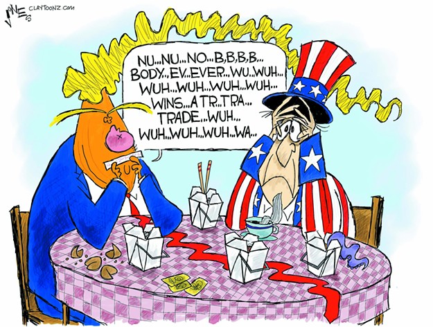 Claytoon of the Day: Trump's Trade War