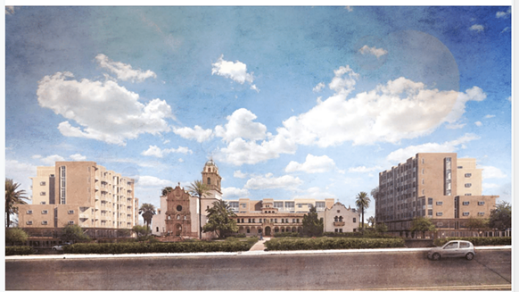 Renderings from Poster Frost Mirto's original proposal. The most recent proposal was reduced by two stories.