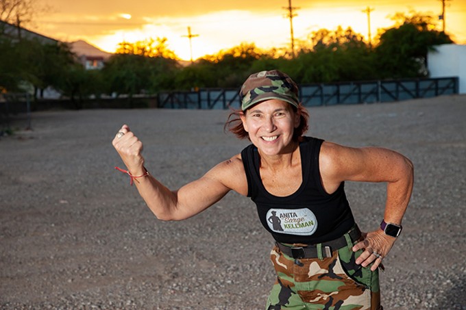 Anita Kellman, founder of the Kellman Beat Cancer Boot Camp, helps cancer survivors and their loved ones find strength through fitness. - TARYN TEWKSBURY