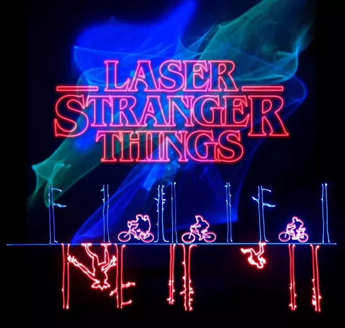 Laser Stranger Things at the Flandrau Planetarium