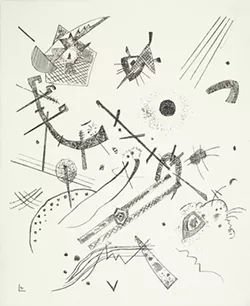 “Kleine Welten XI (Small Worlds XI),” 1922, drypoint, by Wassily Kandinsky, is on exhibit as part of A New Unity: The Life and Afterlife of Bauhaus, opening Aug. 31 at the University of Arizona Museum of Art.