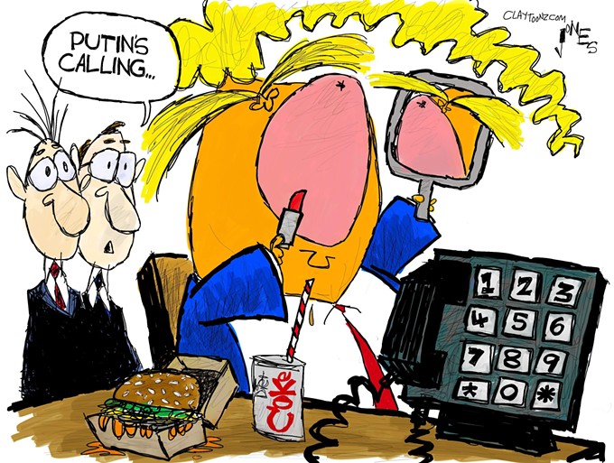 Claytoon of the Day: Putin Calling