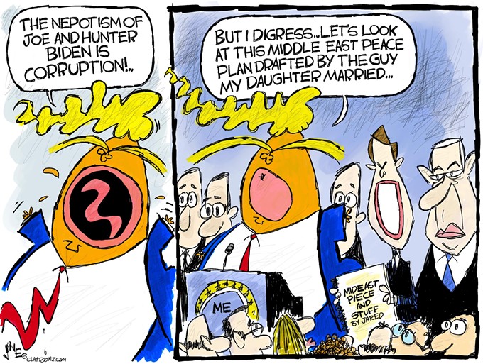 Claytoon of the Day: Tripping On Nepotism
