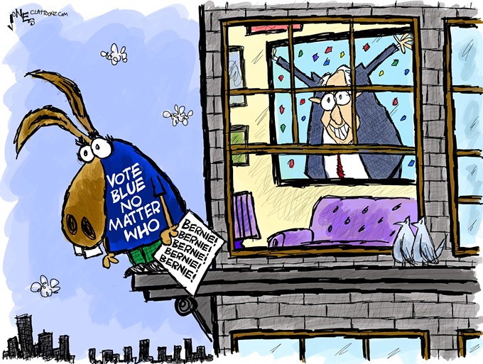 Claytoon of the Day: Vote Blue No Matter Except You Know Who