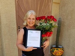 Twin Peaks K-8 School teacher Monica Baden was among the educators recognized by Tucson Values Teacher with the Teacher Excellence Award this month. - COURTESY PHOTO