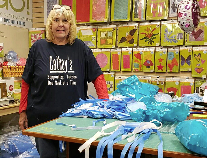 Cathey’s Sewing &amp; Vacuum volunteers create 35,000 masks for first responders