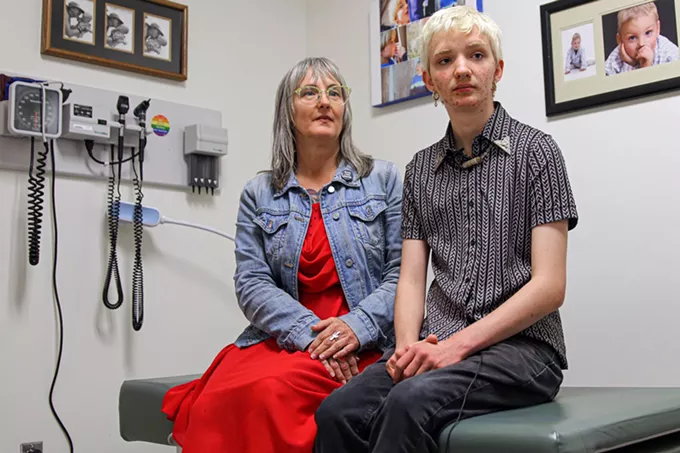 “I personally can't imagine that without the support of my family, and without medical intervention, that I would still be here today – and that is true for a lot of kids,” says Fran Howard, 17, photographed Feb. 26, 2020, at El Rio Health in Tucson. (Photo by Annabella Piunti/Cronkite News)