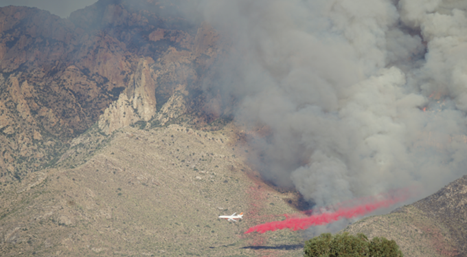 Bighorn Fire at 2300 acres, Tortolita Fire at 3500