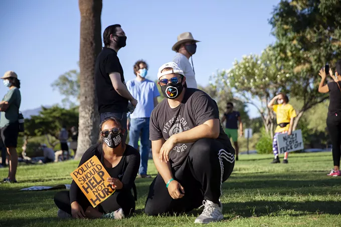 Scenes from the Black Lives Matter Protest March on 4th of July