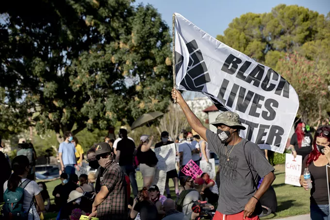 Scenes from the Black Lives Matter Protest March on 4th of July