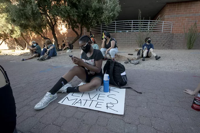 Scenes from the Black Lives Matter Protest March on 4th of July