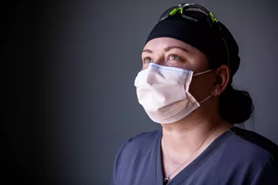 Physical therapist Piper Daulton: “No amount of schooling can prepare anybody for what us healthcare workers have gone through over the last year and a half.” - COURTESY BANNER HEALTH