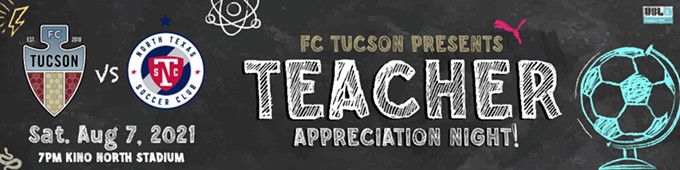 Help Out Teachers at this Weekend's FC Tucson Match