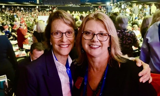 State Sens. Wendy Rogers (left) and Kelly Townsend are not pals anymore. - PHOTO VIA | TELEGRAM
