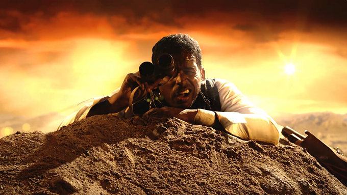 Green screen film made one actor at a time