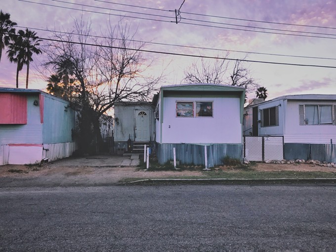 Streets of This Town: Pink Sky Over Modular Homes