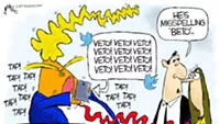 Claytoon of the Day: Trump Beto Veto