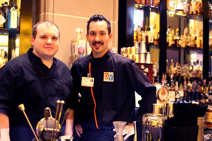 Aaron Defeo and Eric Harding mix up world class cocktails at Casino del Sol.