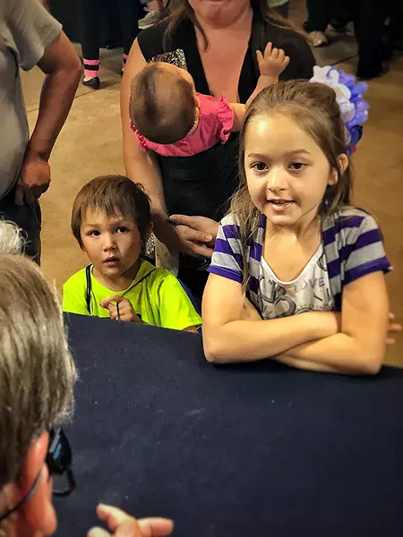 Some enraptured kids at the County Fair. - BRIAN SMITH