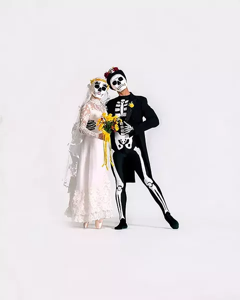 Elizabeth Egleson and Mauricio Vergara in Spirit Garden in Ballet Tucson's season opener. - ED FLORES