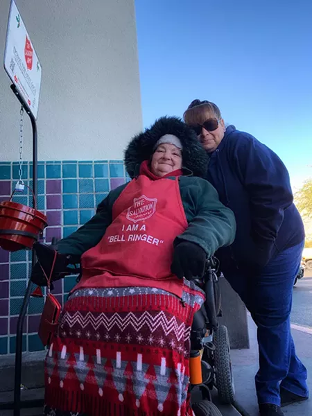 Susan Moss and her caregiver, Rosa. - BRIAN SMITH