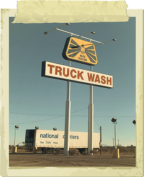 The Blue Beacon Truck Wash holds many mysteries for interstate drivers. - COURTESY