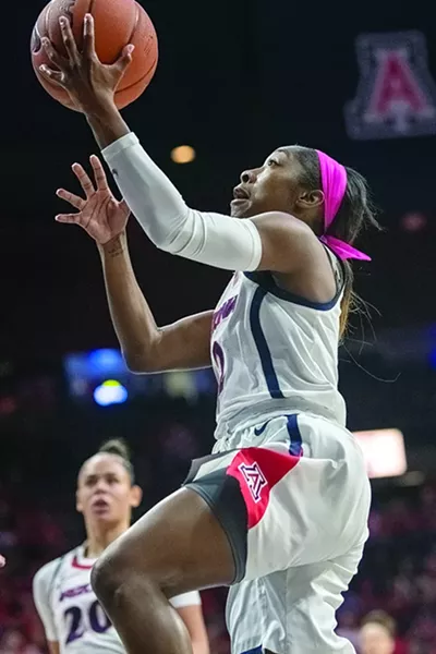 While the Wildcats have a wide array of talented players, junior Aari McDonald is the engine that powers the women’s basketball team. - NOELLE HARO-GOMEZ