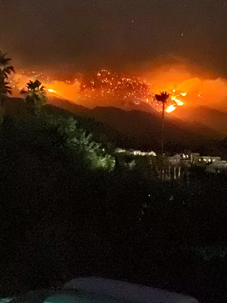 Bighorn fire from our home. - BRIAN SMITH