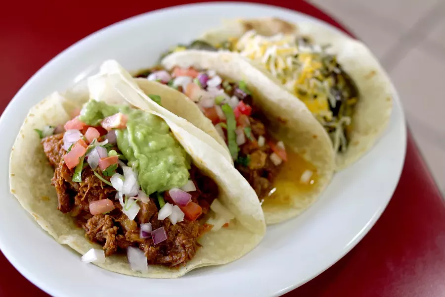 Of course, the tacos are also mighty tasty at Taqueria El Pueblito. - HEATHER HOCH
